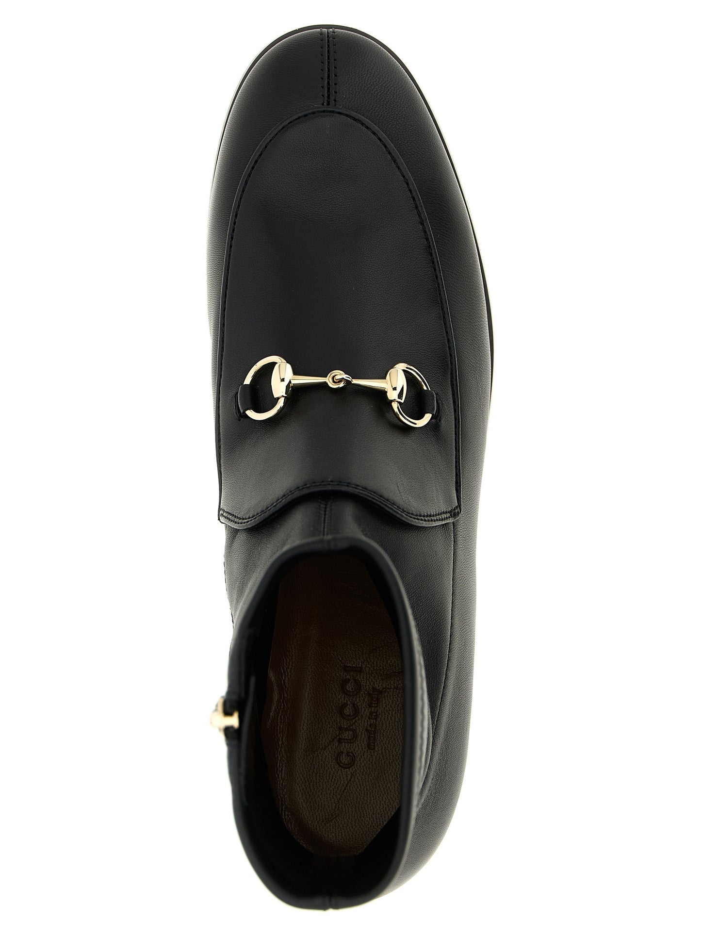 Gucci Jordaan Black Lamb Leather Ankle Boots