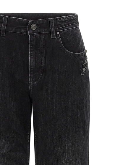 Balenciaga Black Cotton Straight-Leg Jeans - City Model