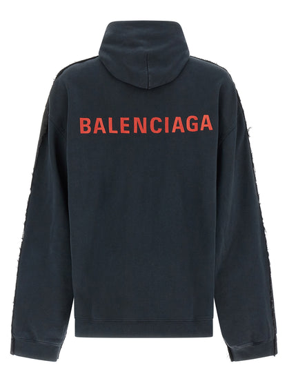 Balenciaga Black Hybrid Denim Jacket