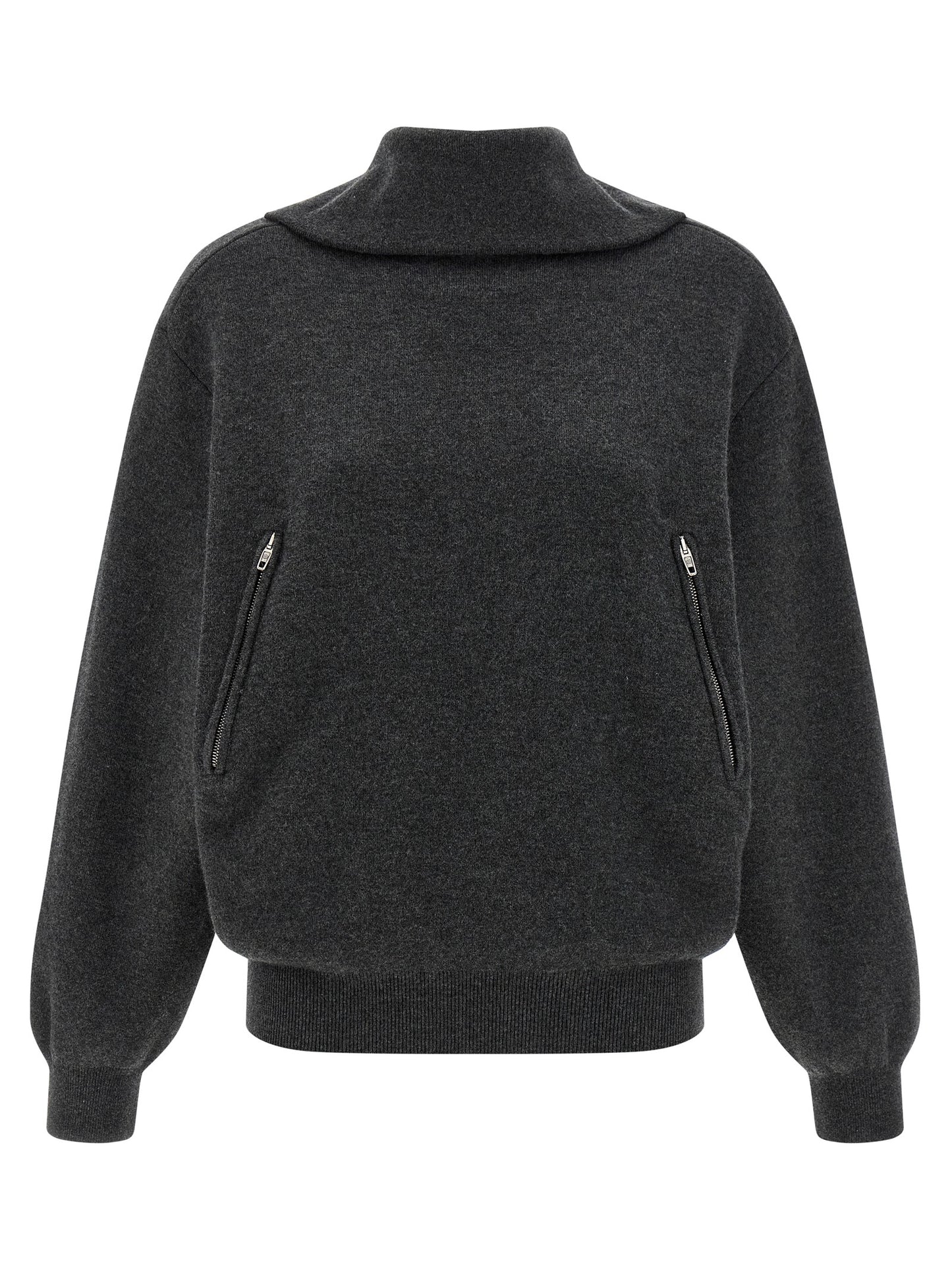 Balenciaga Gray Wool Cardigan - Women's Size M/XS