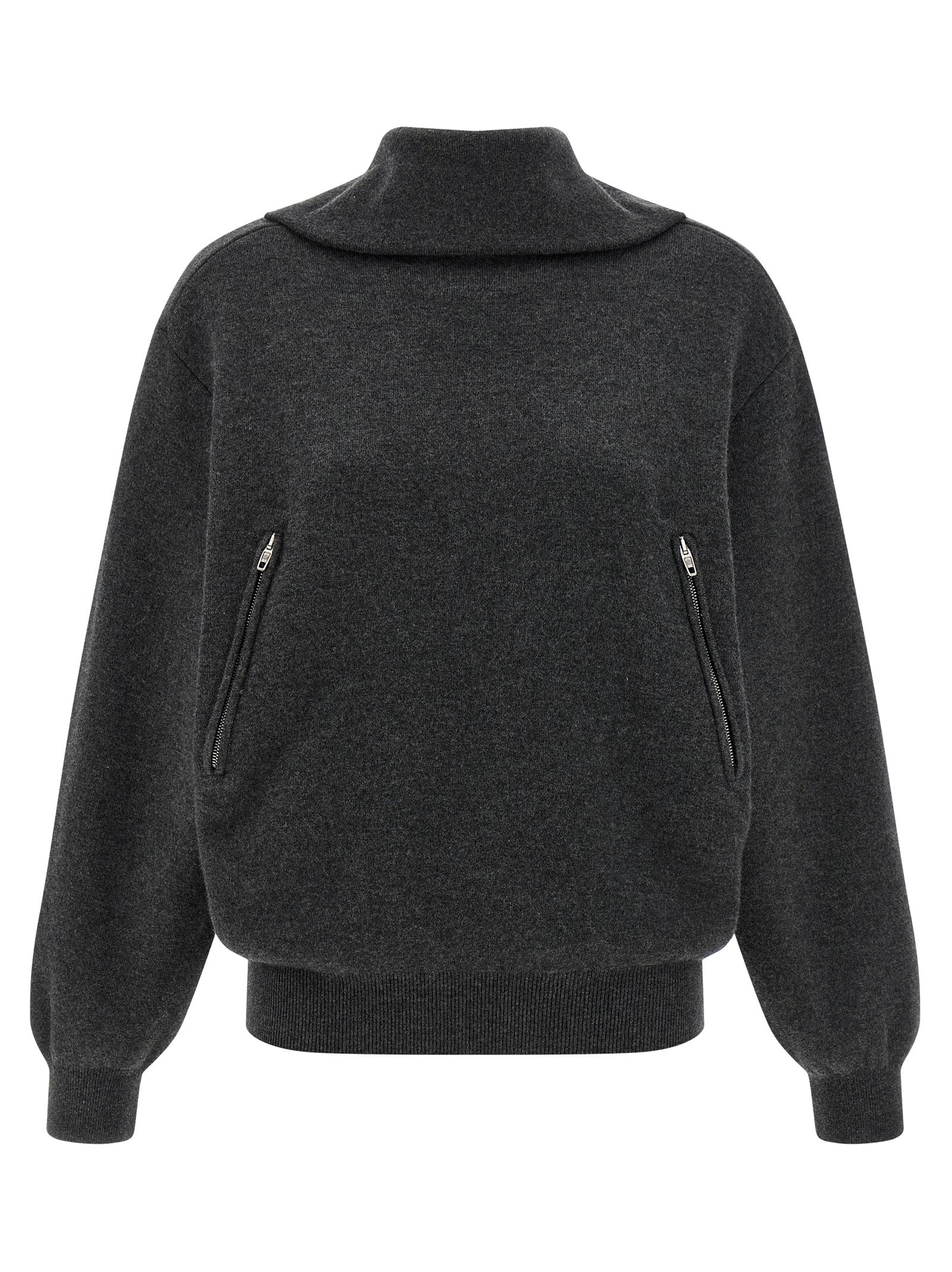 Balenciaga Gray Wool Cardigan - Women's Size M/XS