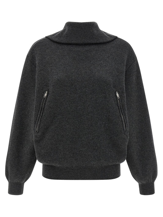 Balenciaga Gray Wool Cardigan - Women's Size M/XS