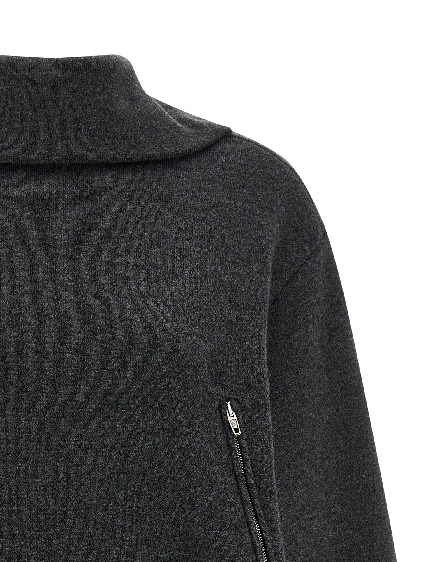 Balenciaga Gray Wool Cardigan - Women's Size M/XS