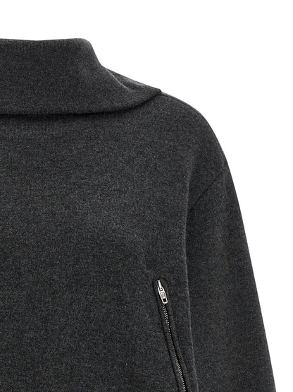 Balenciaga Gray Wool Cardigan - Women's Size M/XS