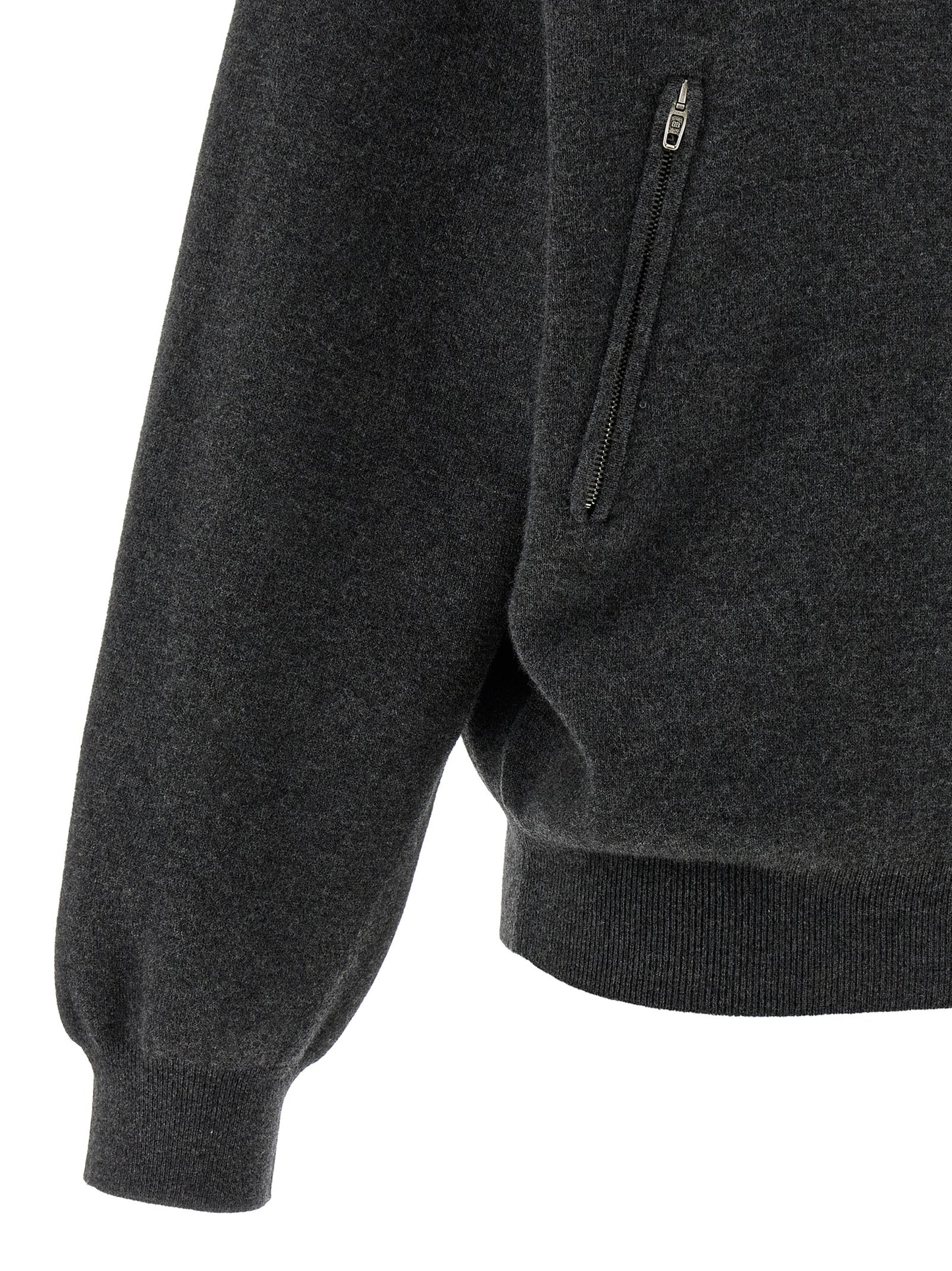 Balenciaga Gray Wool Cardigan - Women's Size M/XS