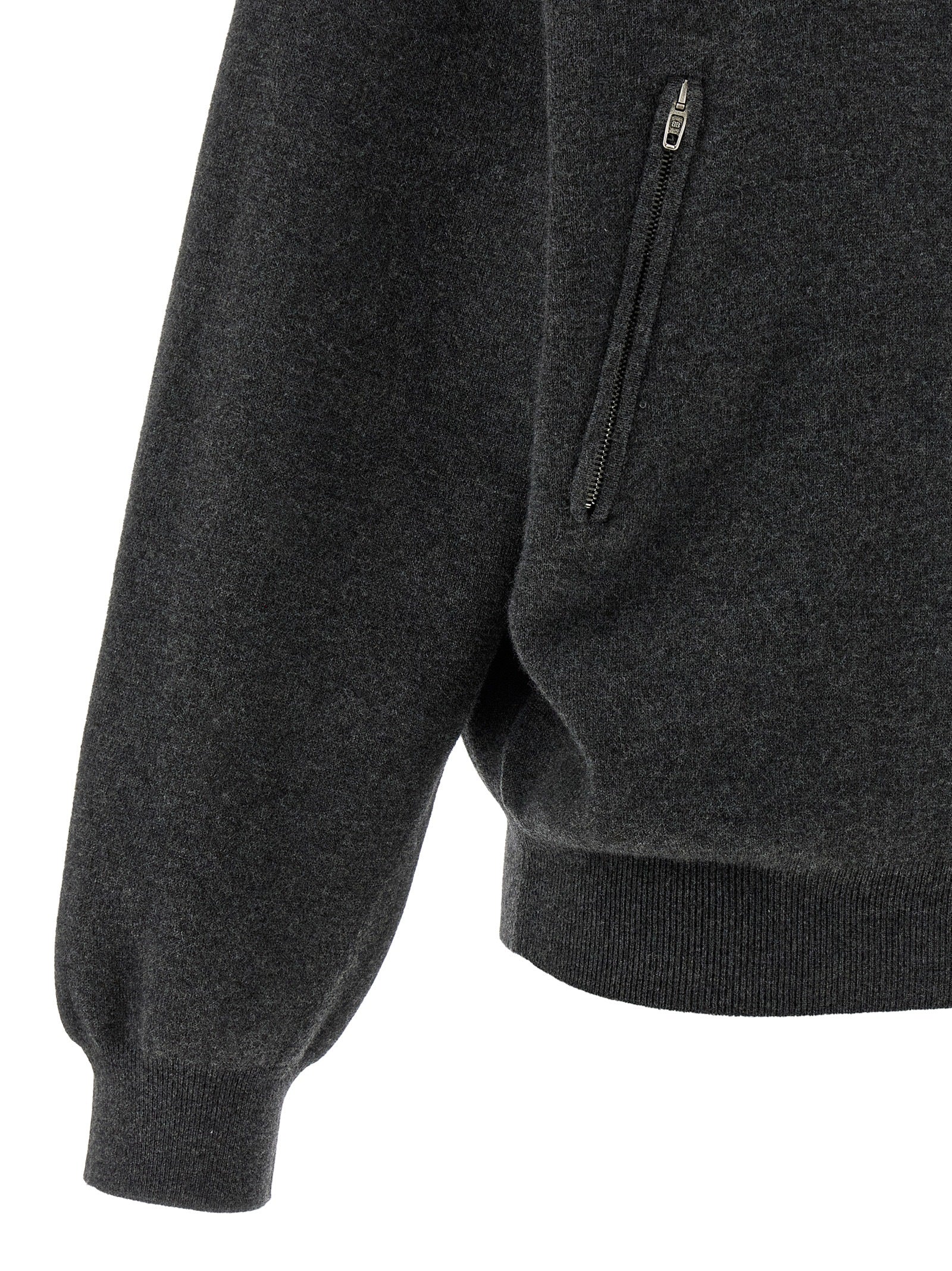 Balenciaga Gray Wool Cardigan - Women's Size M/XS