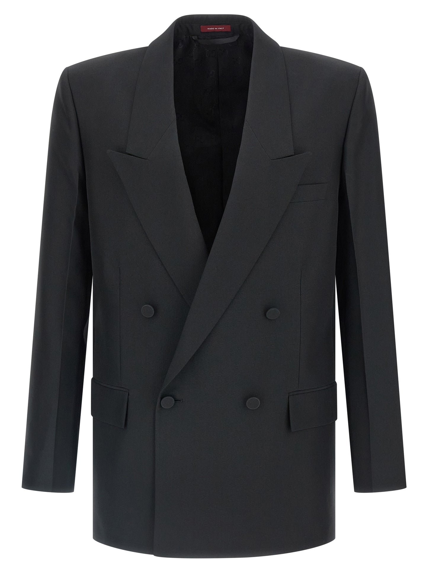 Gucci Double-Breasted Black Blazer