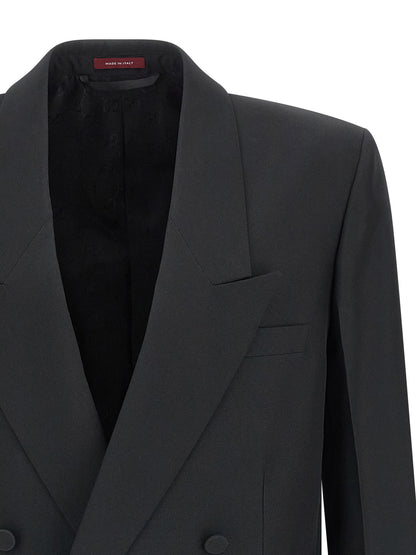 Gucci Double-Breasted Black Blazer