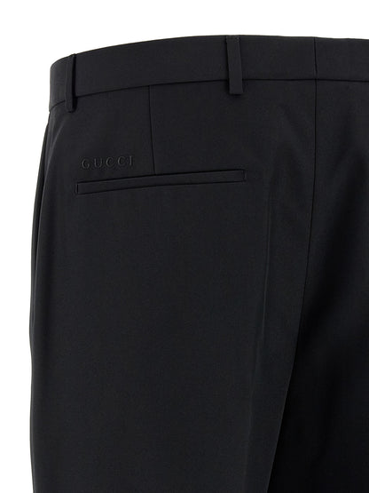 Gucci Technical Panama Trousers - Black