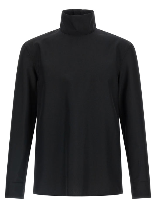 Gucci Technical Panama Black Blouse