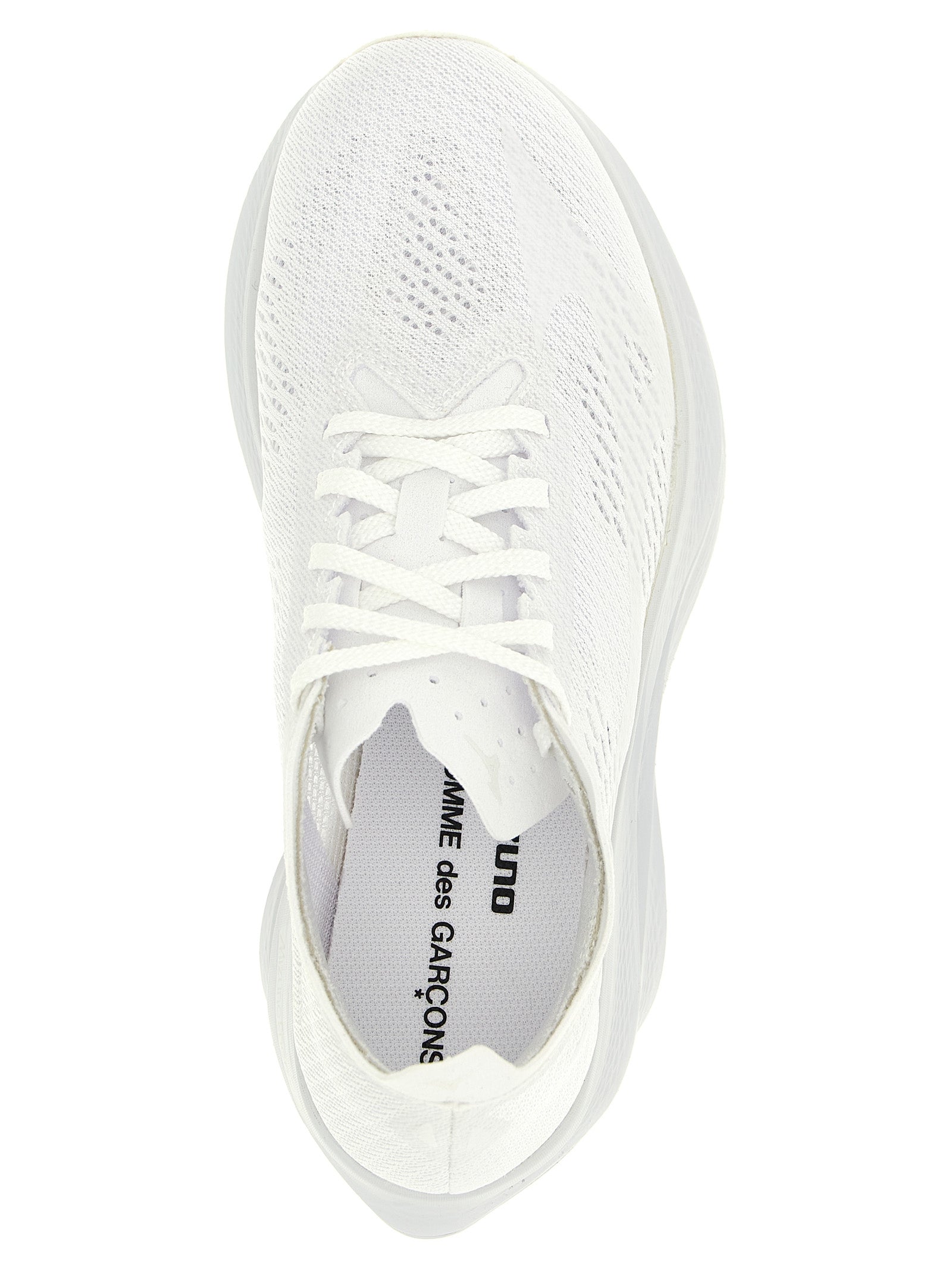 Comme des Garçons x Mizuno Wave Rebellion Pro 3 White Synthetic Athletic Sneakers