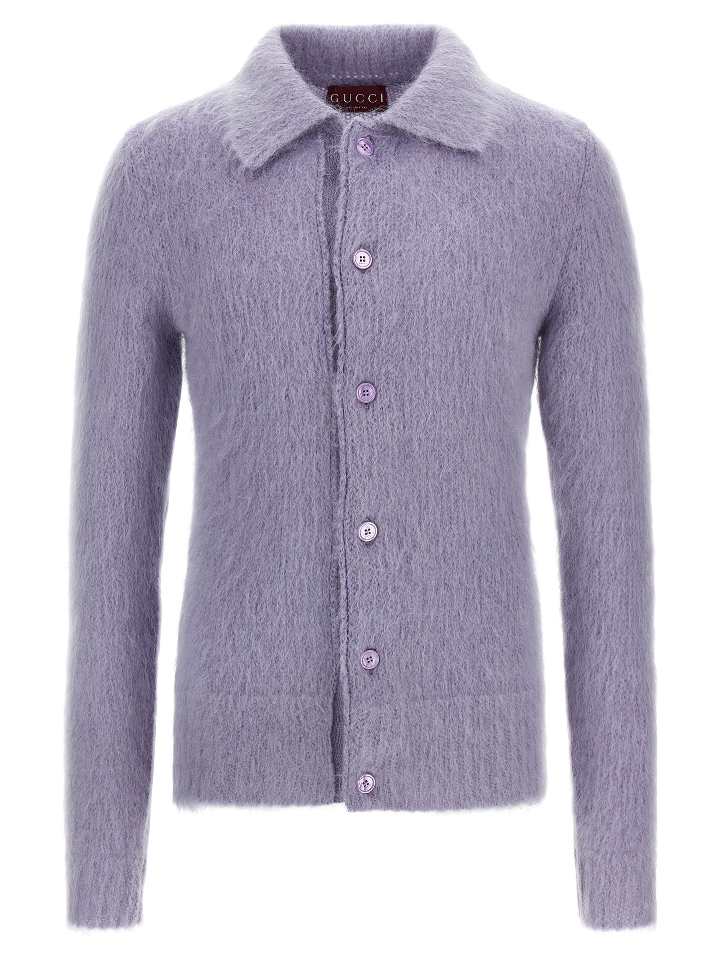 Gucci Purple Wool Cardigan - Polo Model