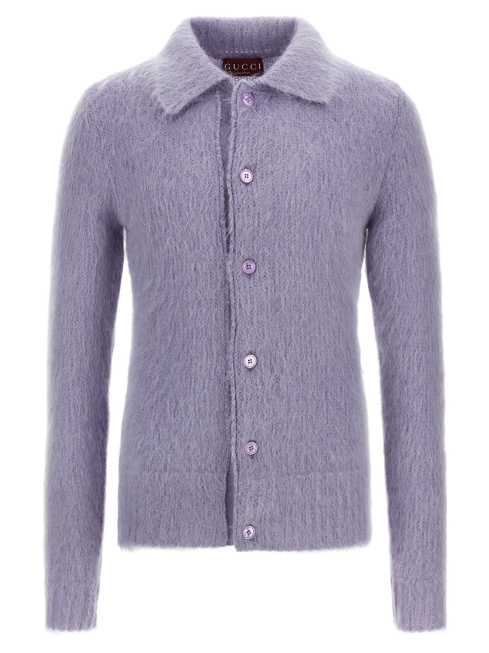 Gucci Purple Wool Cardigan - Polo Model