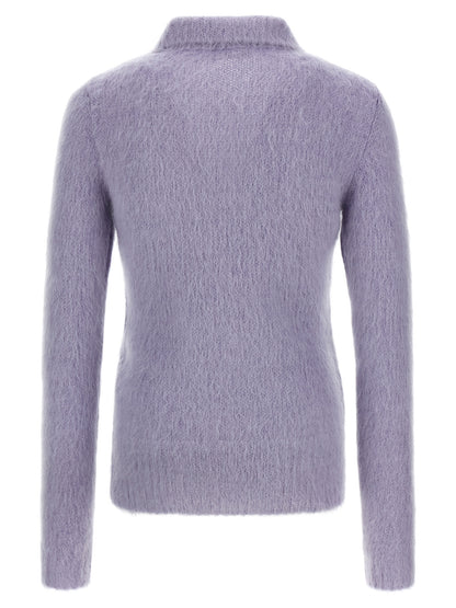 Gucci Purple Wool Cardigan - Polo Model