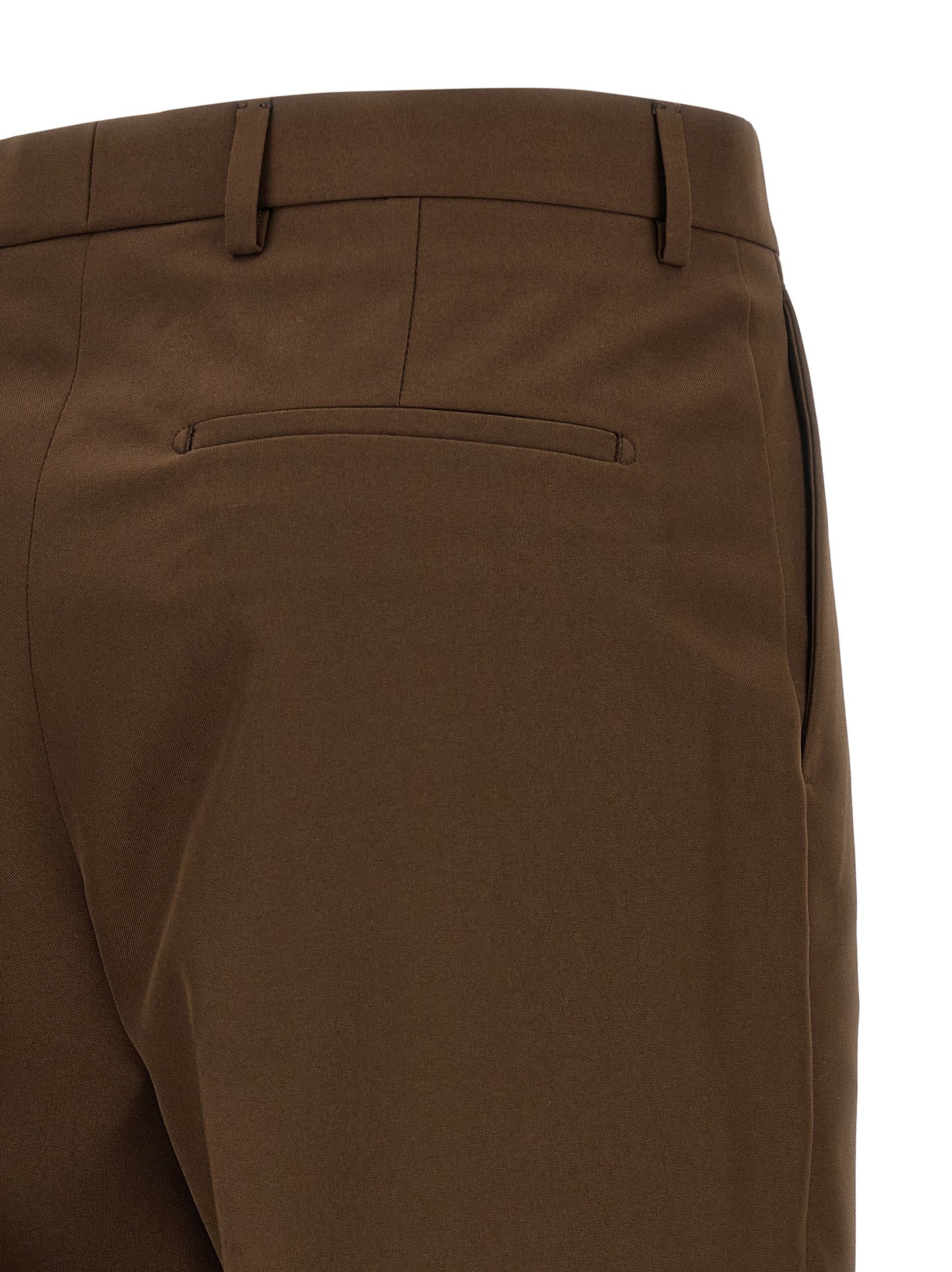 Gucci Brown Dress Pants with Wide Straight Leg Design