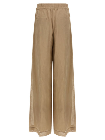 Brunello Cucinelli Beige Cotton Casual Pants