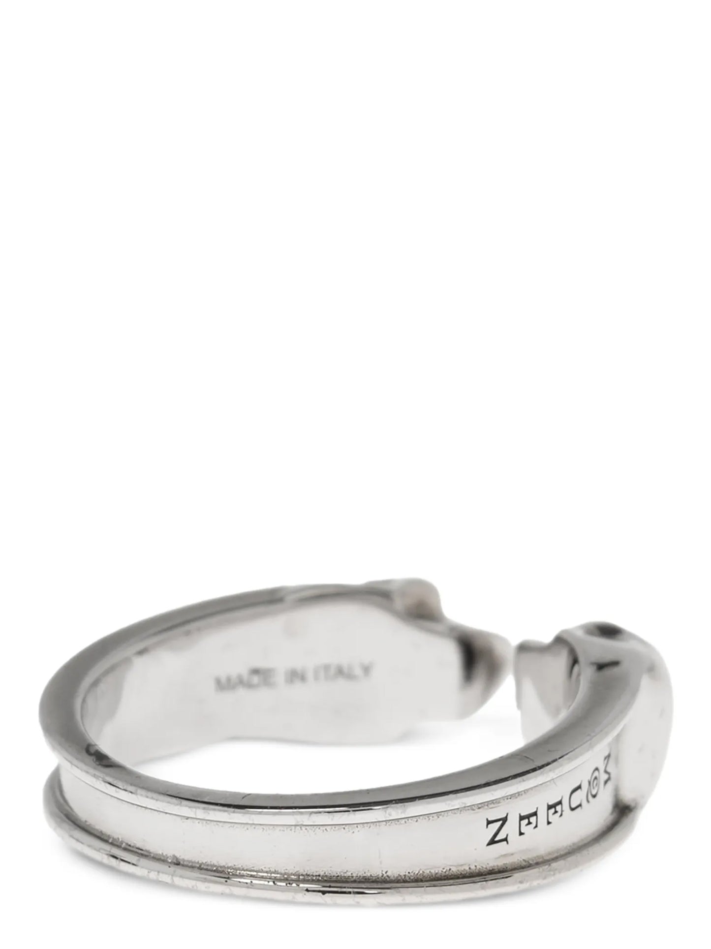 Alexander McQueen Thin Twin Skull Silver Stainless Steel Ring