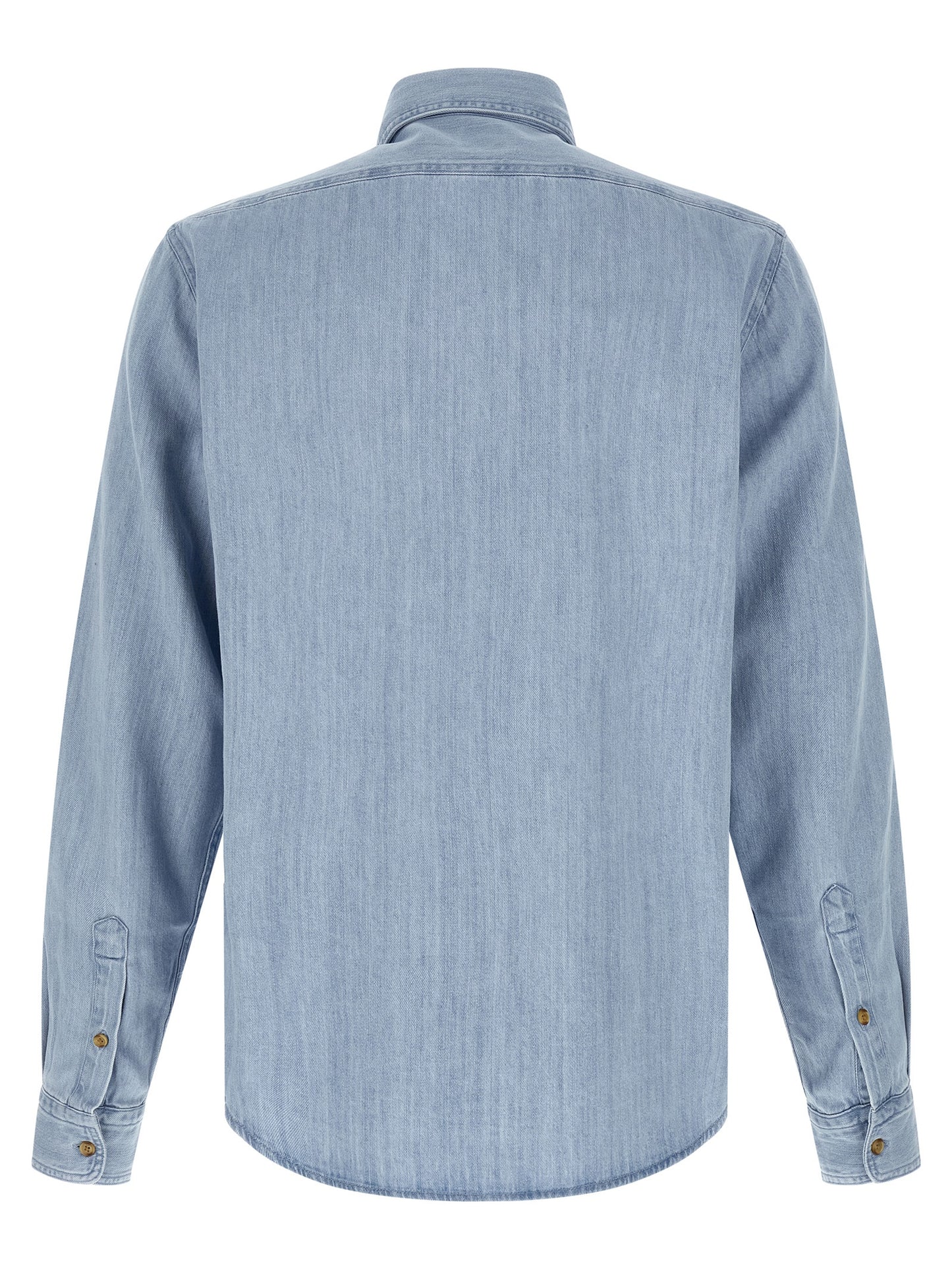 Hugo Boss Blue Cotton Blouse