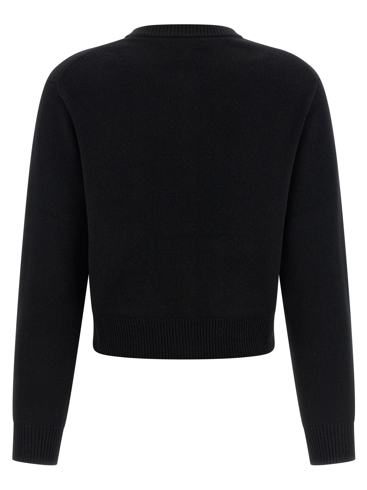 Chloé Black Merino Wool and Cashmere Cardigan