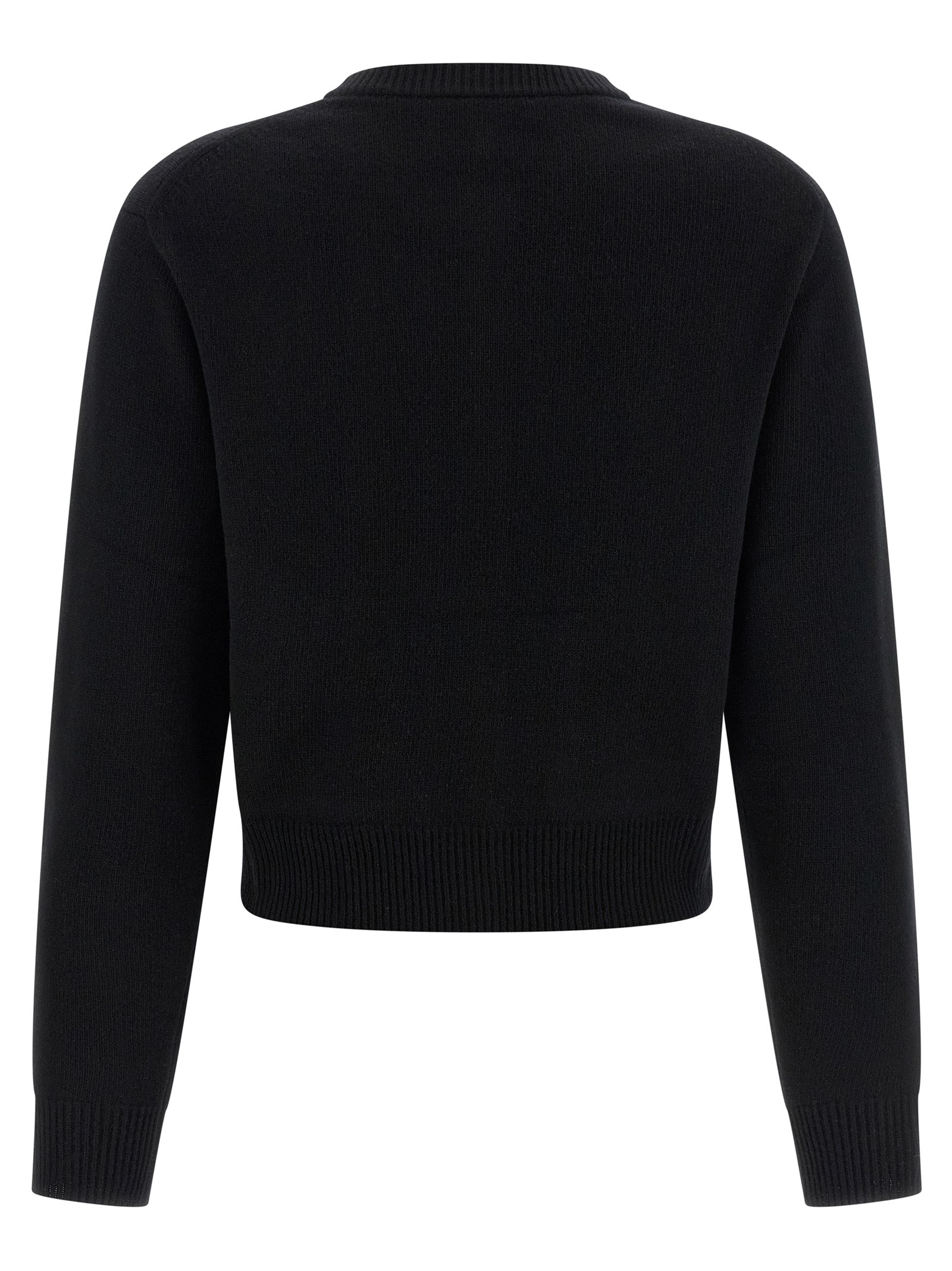 Chloé Black Merino Wool and Cashmere Cardigan