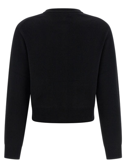 Chloé Black Merino Wool and Cashmere Cardigan