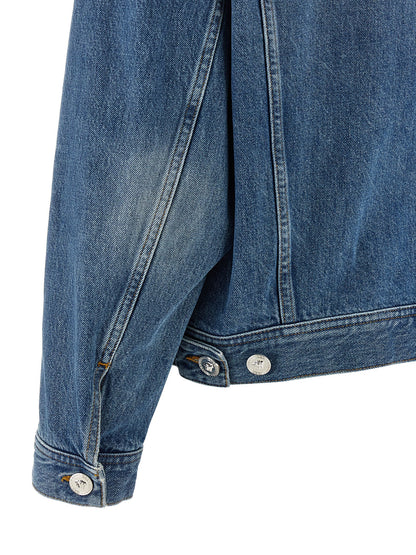 Versace Blue Cotton Denim Trucker Jacket