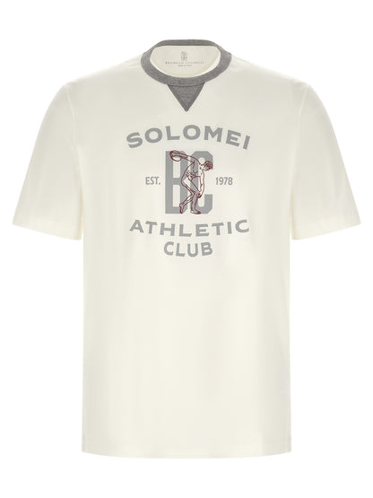 Brunello Cucinelli White Cotton T-Shirt