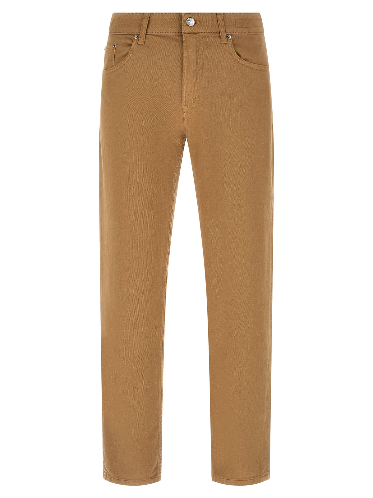 Department 5 Beige Cotton Straight-Leg Jeans