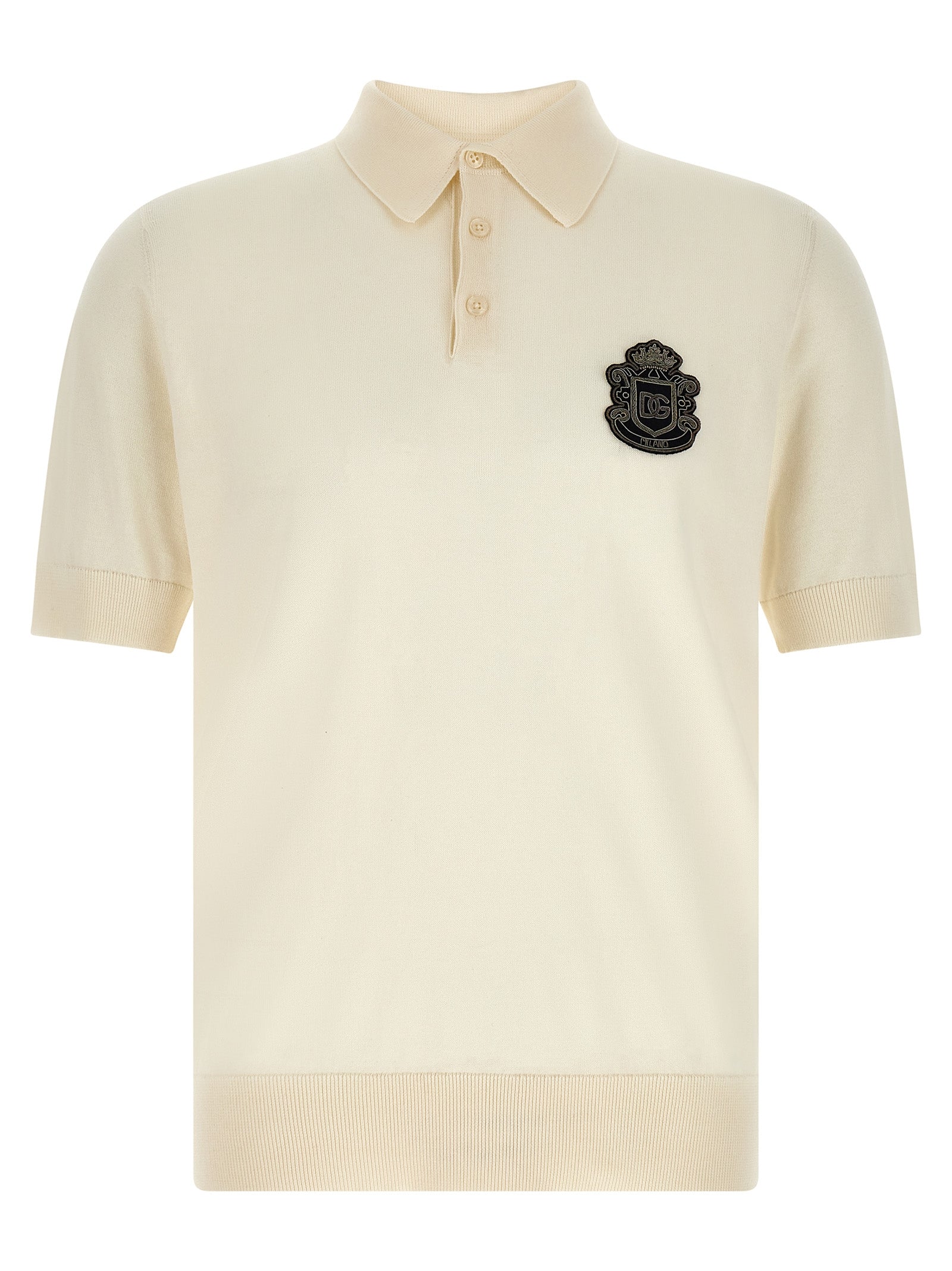 Dolce & Gabbana White Cotton Polo Shirt - XXL