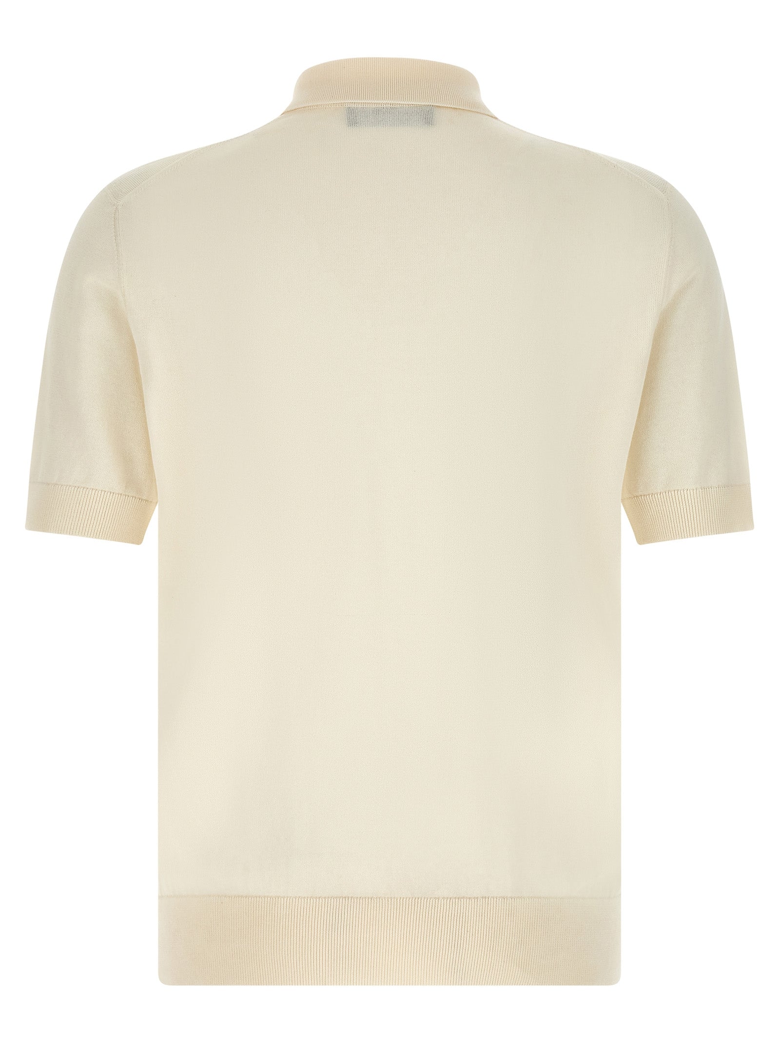 Dolce & Gabbana White Cotton Polo Shirt - XXL