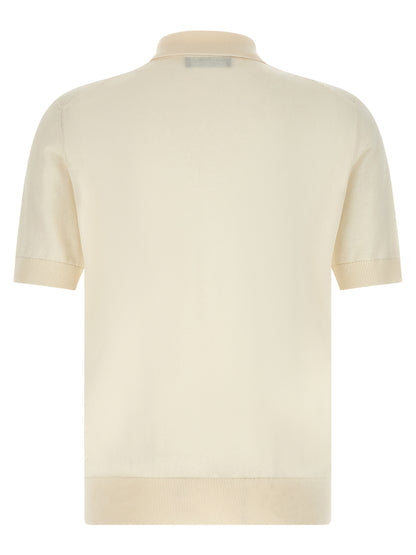 Dolce & Gabbana White Cotton Polo Shirt - XXL