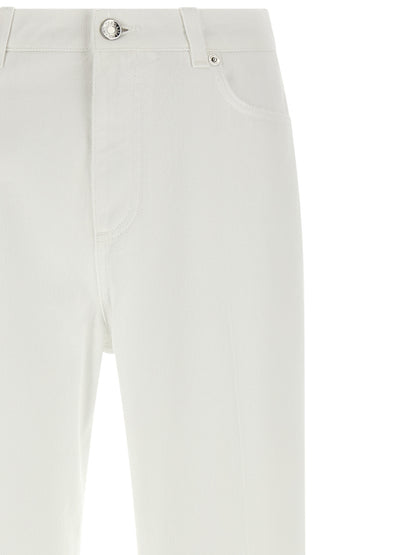Dolce & Gabbana White Cotton Flared Jeans for Women