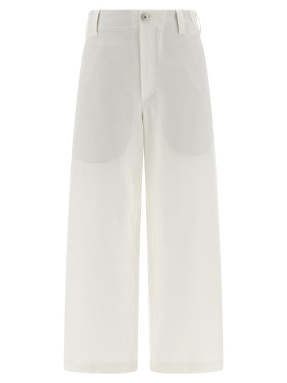 Brunello Cucinelli White Cotton Chino Pants