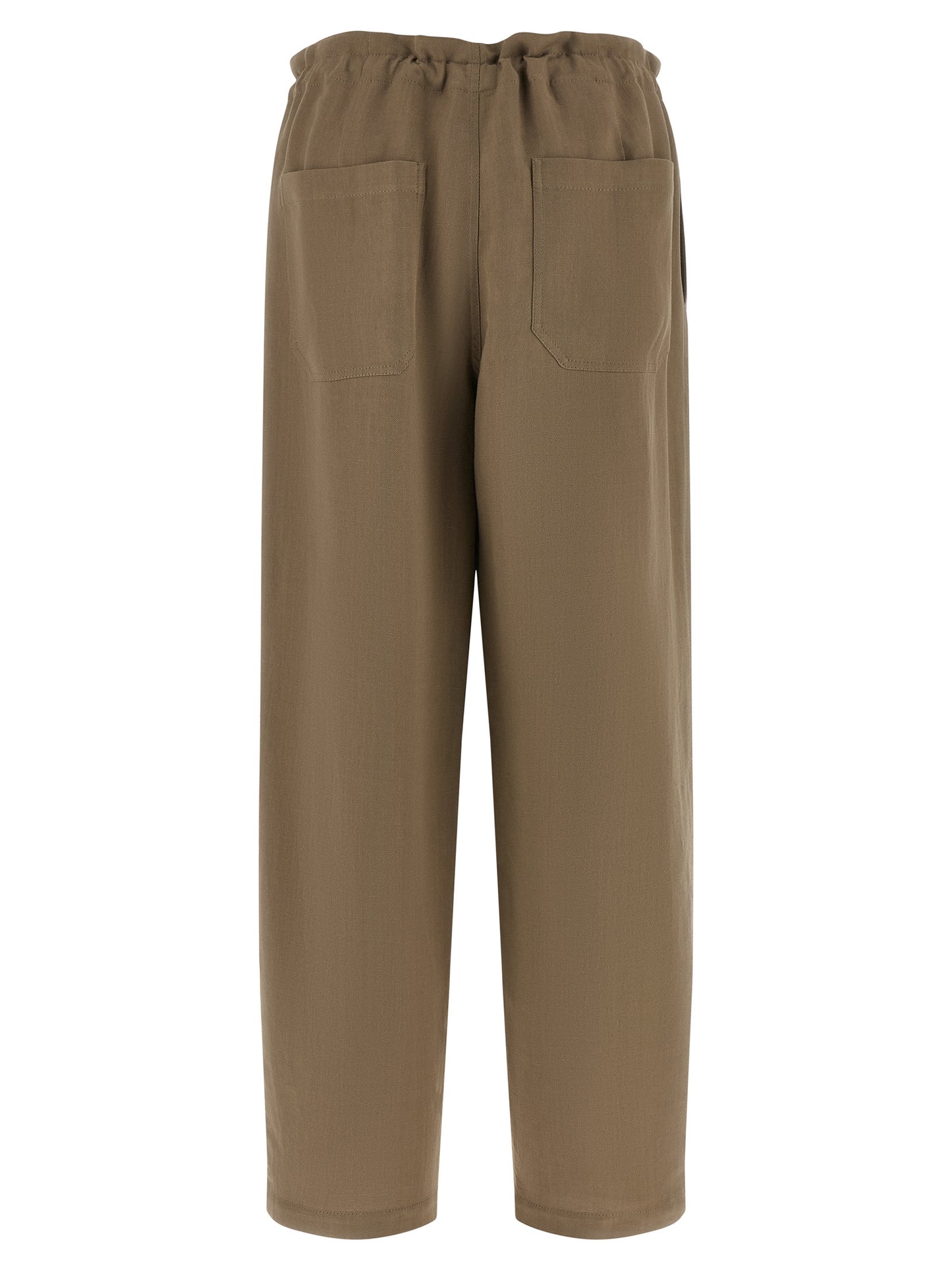 Brunello Cucinelli Beige Viscose Casual Pants