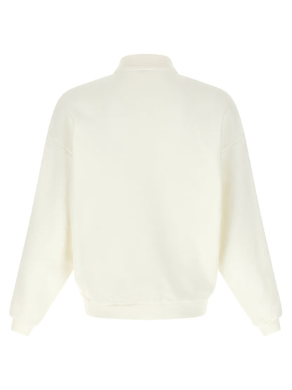 Autry White Cotton Sweatshirt