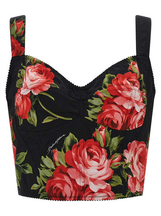 Dolce & Gabbana Black Cotton Tank Top