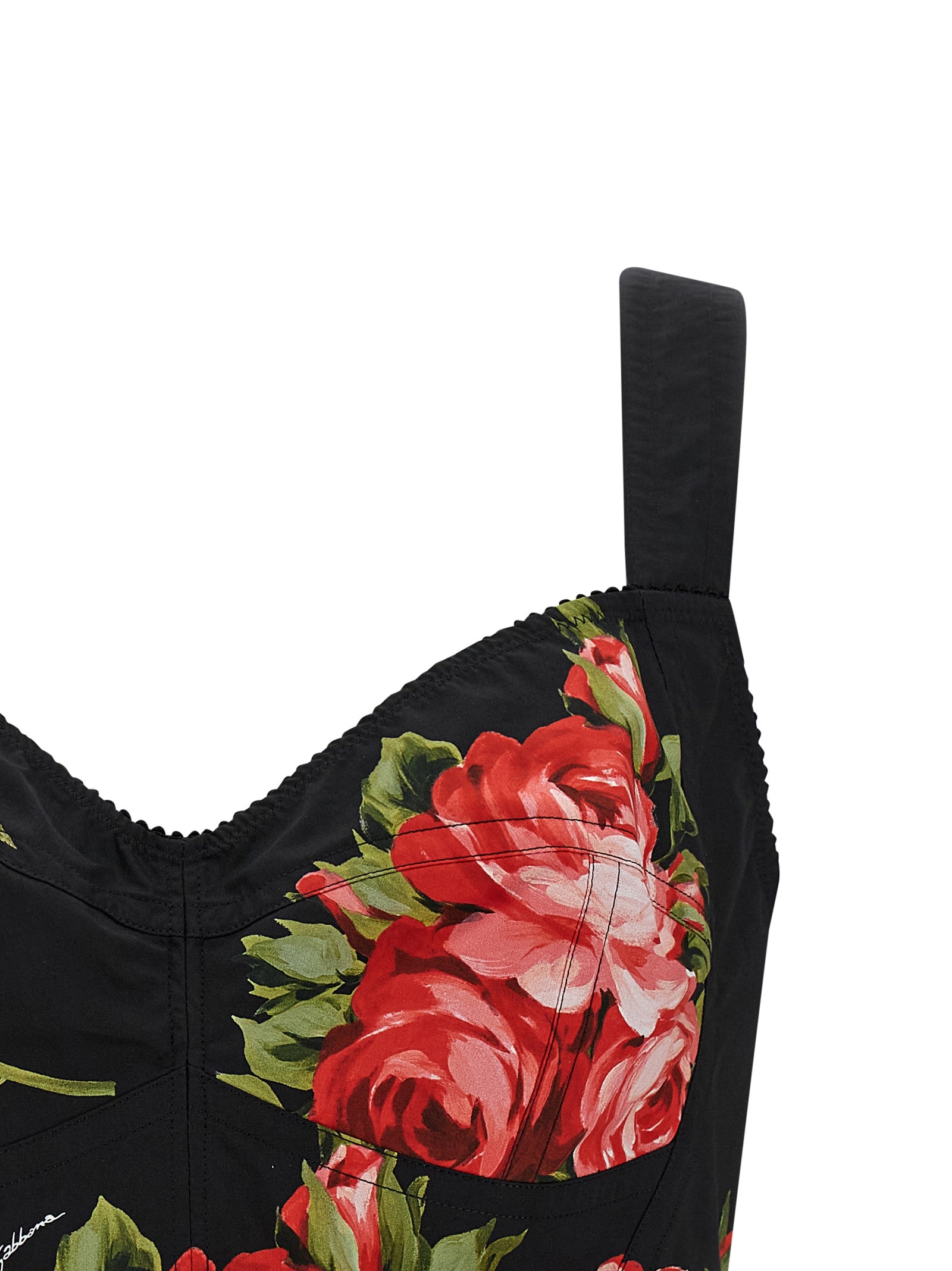 Dolce & Gabbana Black Cotton Tank Top