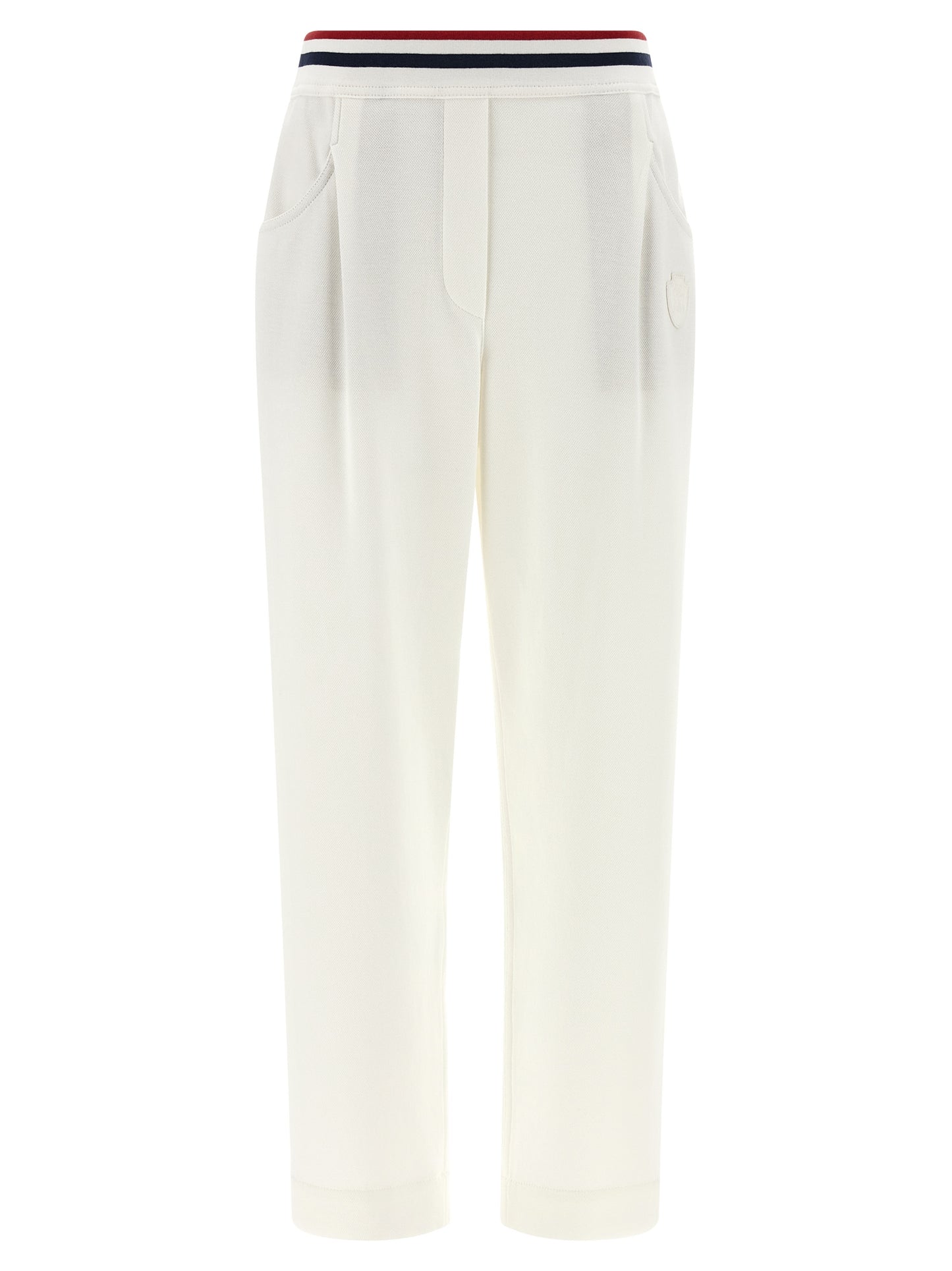 Brunello Cucinelli White Cotton Joggers