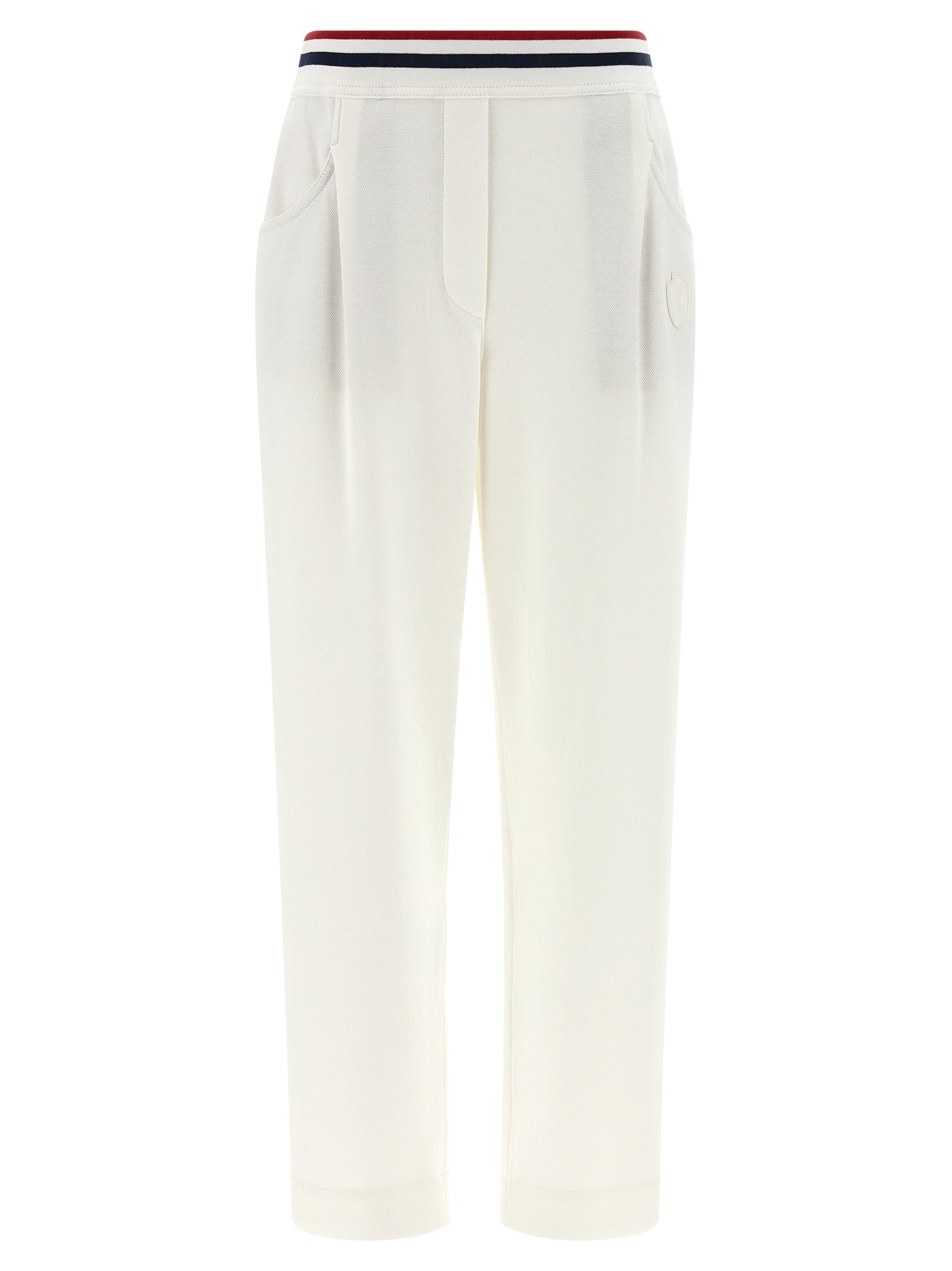Brunello Cucinelli White Cotton Joggers