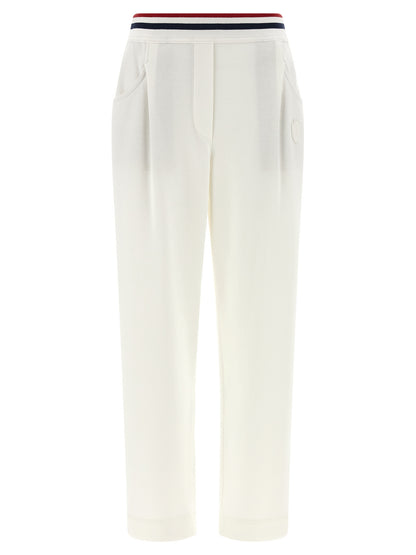 Brunello Cucinelli White Cotton Joggers