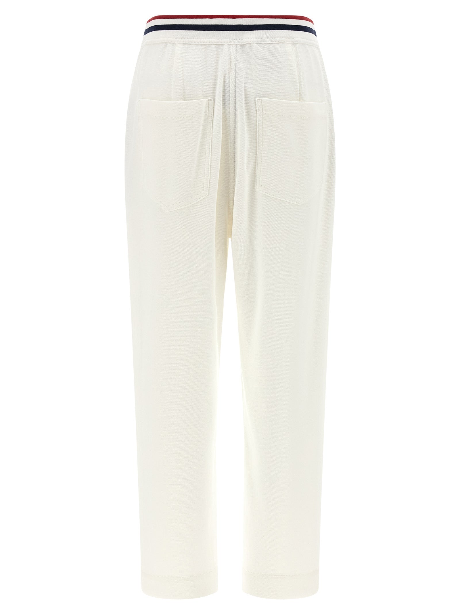 Brunello Cucinelli White Cotton Joggers