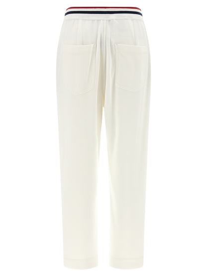 Brunello Cucinelli White Cotton Joggers