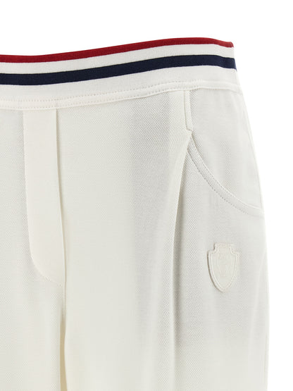 Brunello Cucinelli White Cotton Joggers