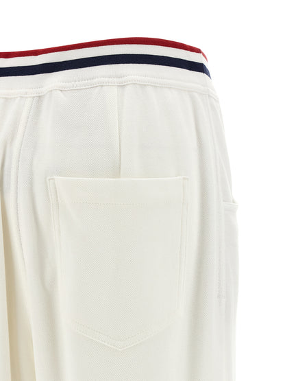 Brunello Cucinelli White Cotton Joggers