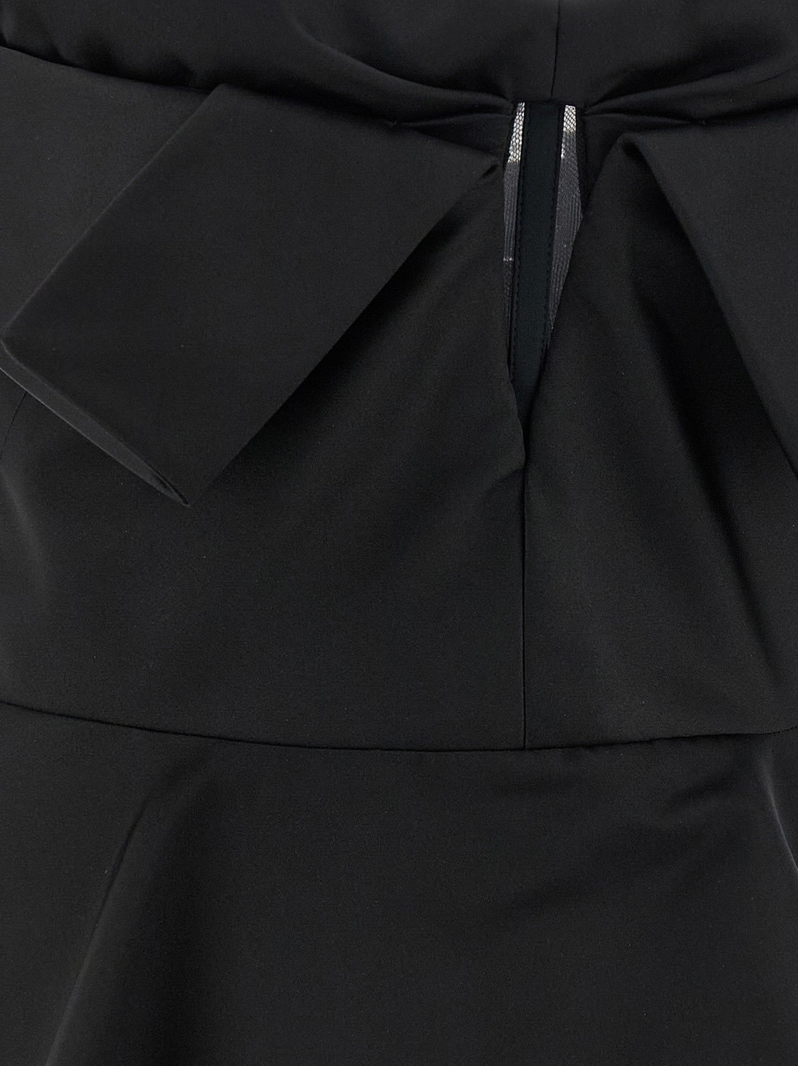 Alexander McQueen Black Duchess Silk Off-the-Shoulder Bustier Tank Top