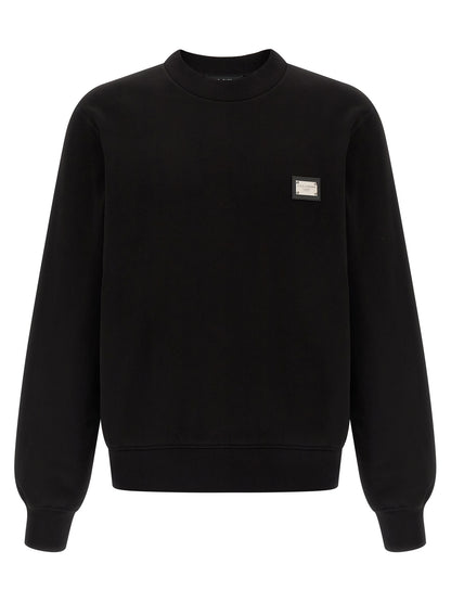 Dolce & Gabbana Black Cotton Sweatshirt