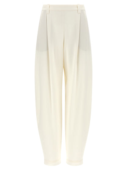 Brunello Cucinelli Beige Viscose Casual Pants