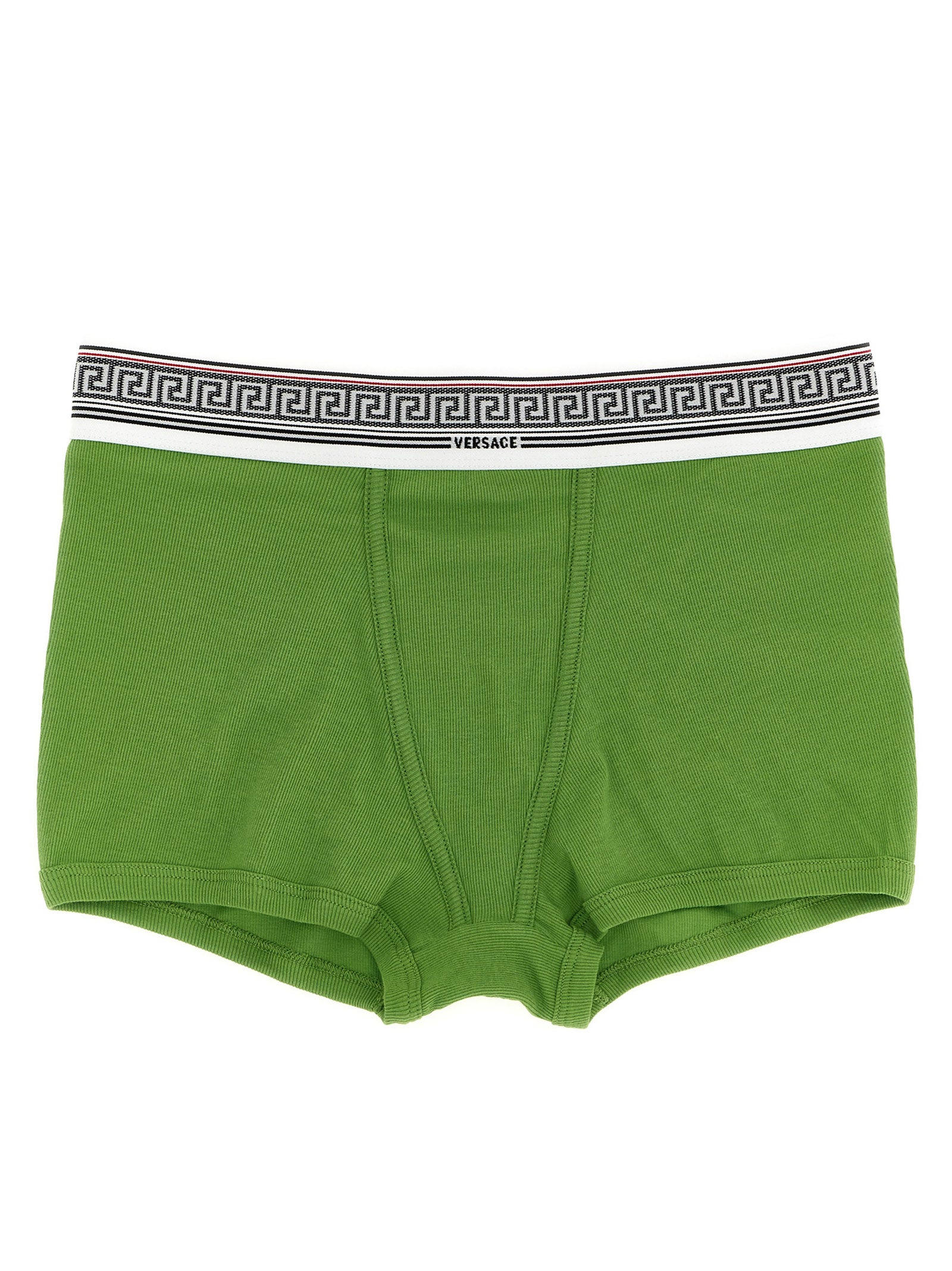 Versace Bicolor Cotton Briefs in Green