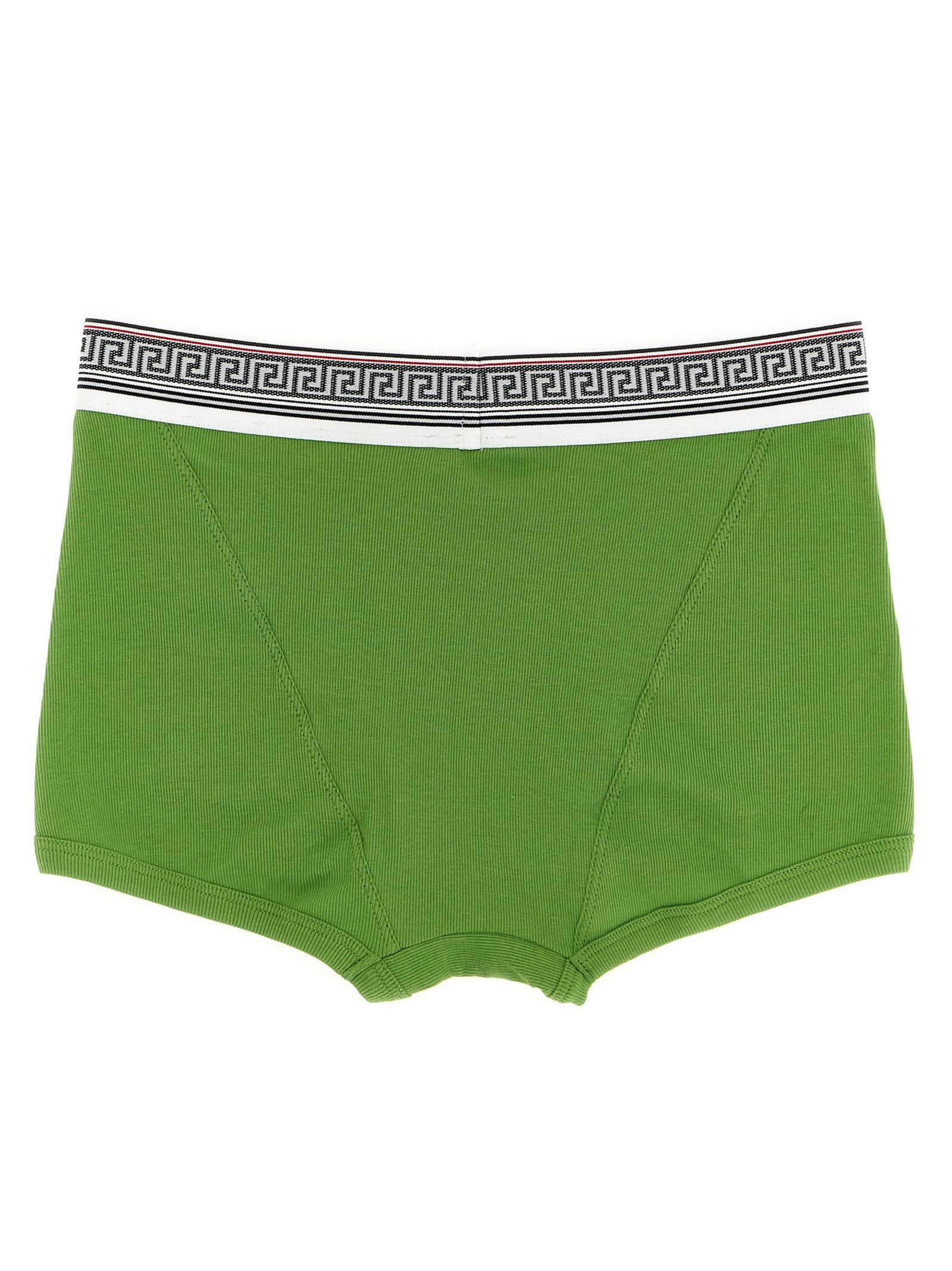Versace Bicolor Cotton Briefs in Green