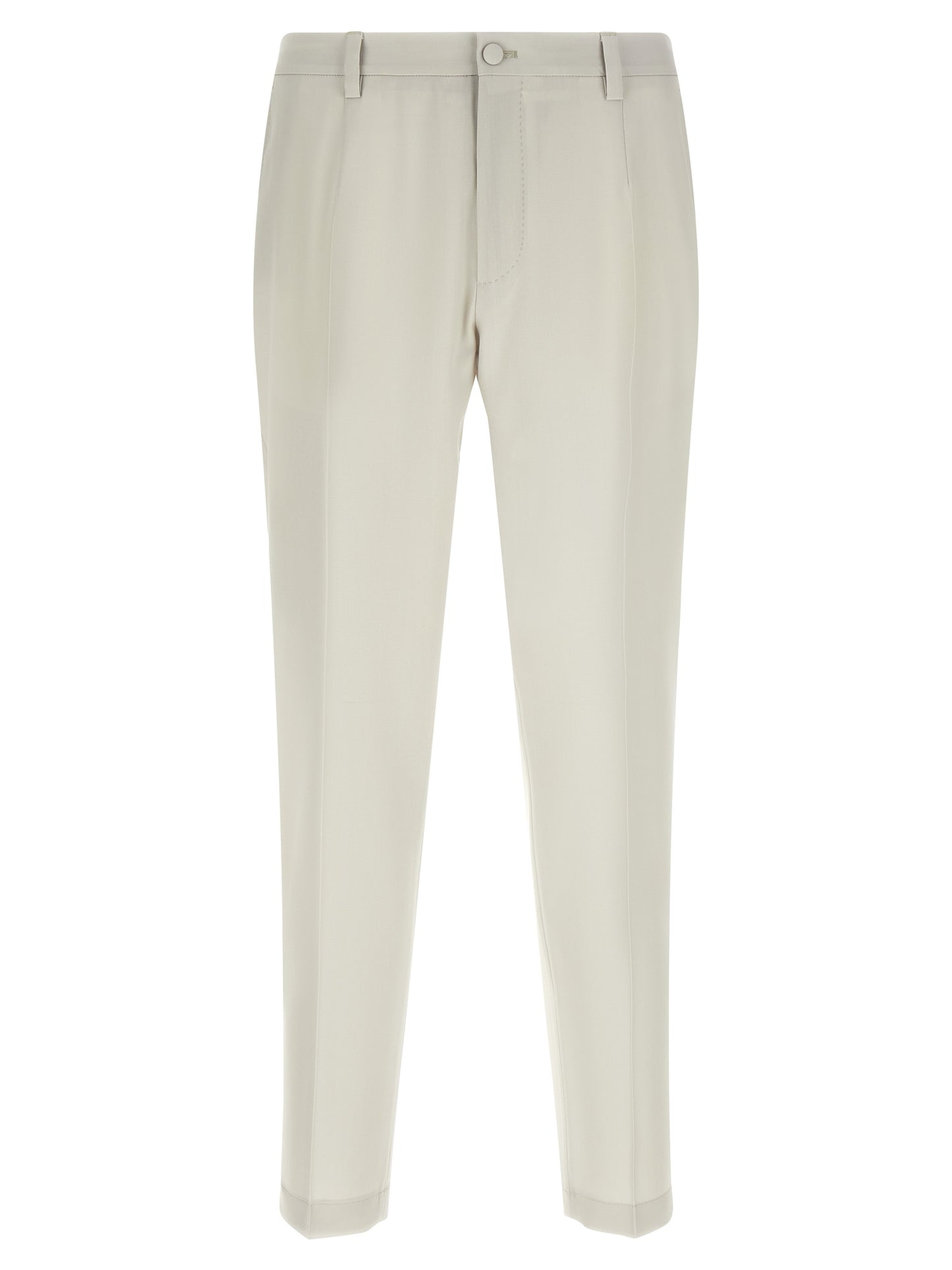 Dolce & Gabbana Beige Virgin Wool Dress Pants IT50 | L